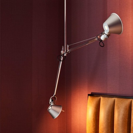 Artemide Tolomeo Due Bracci Lampada a Sospensione