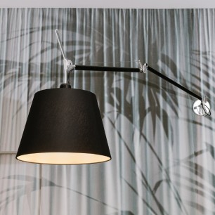 Tolomeo Mega Wall lamp Black with dimmer