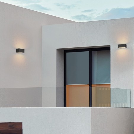 Rossini Illuminazione Rufy Biemissione Lampada da Parete per Esterno