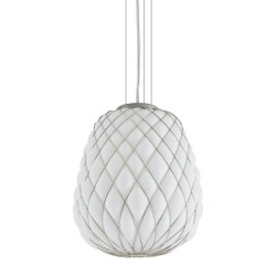 Fontana Arte Pinecone Bianco/Oro Lampada a Sospensione Offerta