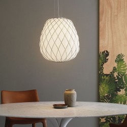 Fontana Arte Pinecone Bianco/Oro Lampada a Sospensione Offerta