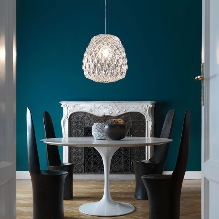 Fontana Arte Pinecone Bianco/Oro Lampada a Sospensione Offerta