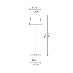 Ailati Poldina Pro Corten Lampada da Tavolo Ricaricabile Offerta