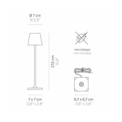 Ailati Poldina Pro Micro Sabbia Lampada da Tavolo Ricaricabile IP65 Offerta