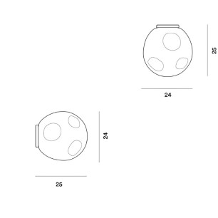 Foscarini Hoba Midi Lampada da Parete Offerta